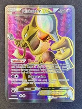 Alakazam EX 117/124 Fates Collide Pokemon Card Nintendo Ultra Rare Full Art - Lp