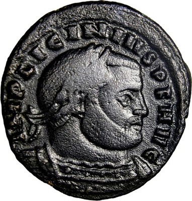 Licinius I Follis Rome Sol Invictus Holding Globe RIC 23 Choice EF