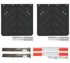 Straight Mud Flap Hanger Kit 1-1/8 Bolt Pattern 30" Spring Loaded Hanger w/ A...
