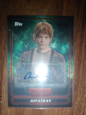 Topps Stranger Things Netflix Auto Charlie Heaton Jonathan Byers /99 NM 11A  