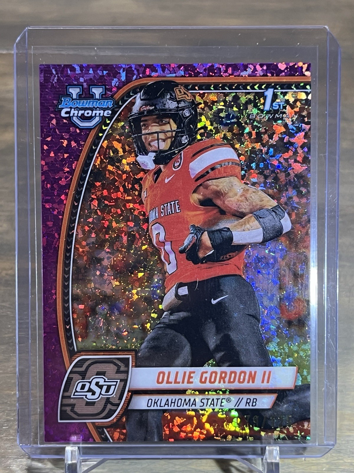 2024 Bowman U Chrome 1st Ollie Gordon II Fuchsia Mini Diamond #/125 Dolphins RC