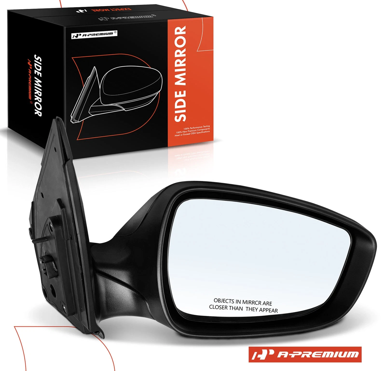 A-Premium Passenger Power Mirror w/ Manual Folding for Hyundai Accent 2012-2017