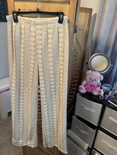 Windsor Lace Linen Pants Size Medium