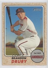 2017 Topps Heritage Gray Back /10 Brandon Drury #122 0s55