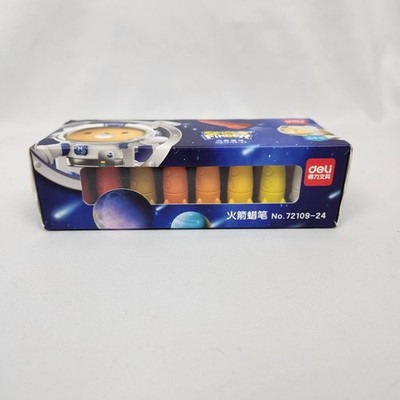 24 Colors Space Finder Crayons for Toddlers Age 1-3, Non-Toxic Mess Free
