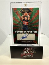 2024 Select Kyshawn George Youth Explosion Rookie Auto # /49 Red & Green Stars ✨