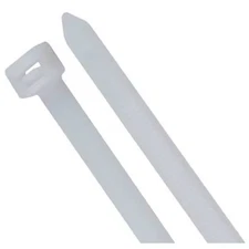 Cable Tie, 24 in L, 7 in Max Bundle Dia., Natural, Nylon 6/6, 175 lb Strength,