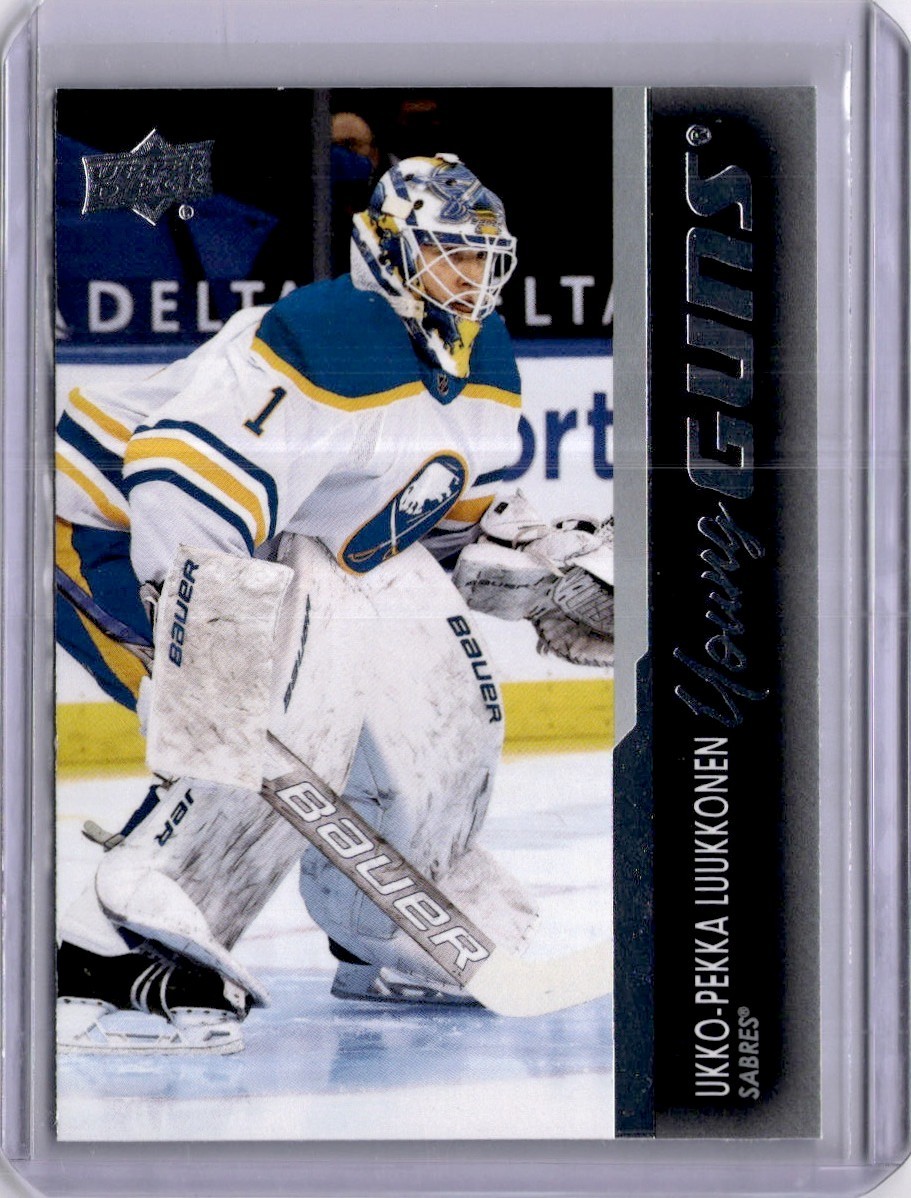Ukko-Pekka Luukkonen Young Guns #202 2021-22 Upper Deck Series 1 Rookie RC YG