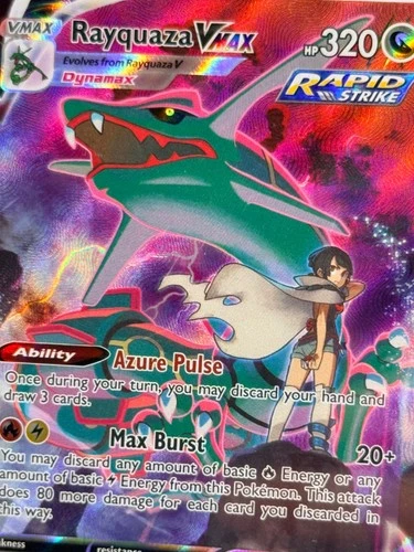 2022 Pokemon Sword & Shield Silver Tempest Rayquaza VMAX #TG20 Fa PSA 9