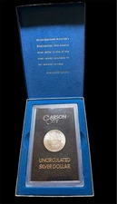 1884-CC Morgan Dollar $1 GSA Hoard Box and COA