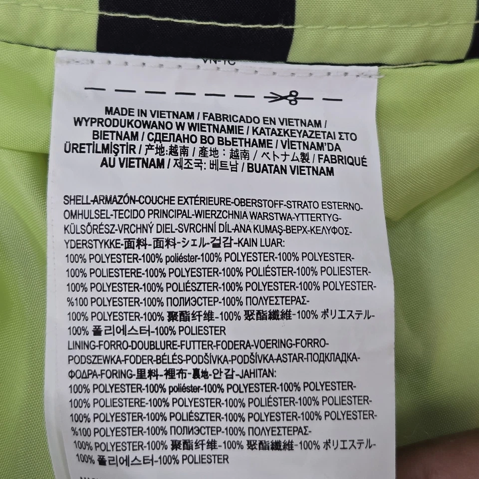 Chaqueta Vans Hombre S Amarilla BMX Anorak Cuadros en la Pared Ropa Activa Logo Foto 3 de 4