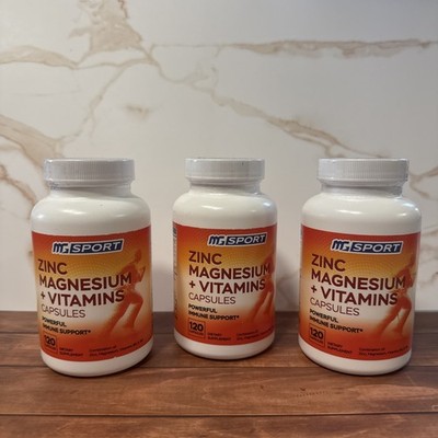 Sports ZMA Zinc Magnesium Vitamin B6 360 Caps