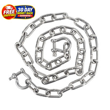 Boat Anchor Chain, 316 Stainless Steel Marine Grade 1/4 Inch x 5 FT