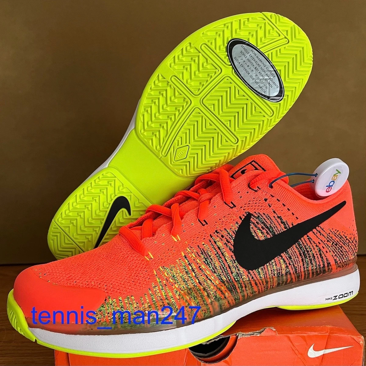 Las mejores ofertas en Nike Zoom Vapor Flyknit Hyper Orange Volt