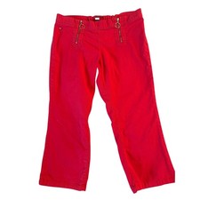Y2K Tommy Hilfiger Red Capri Pants   34x22