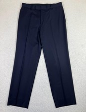 Hugo Boss Dress Pants Mens 34x32 Blue Virgin Wool Lined James Brown Straight