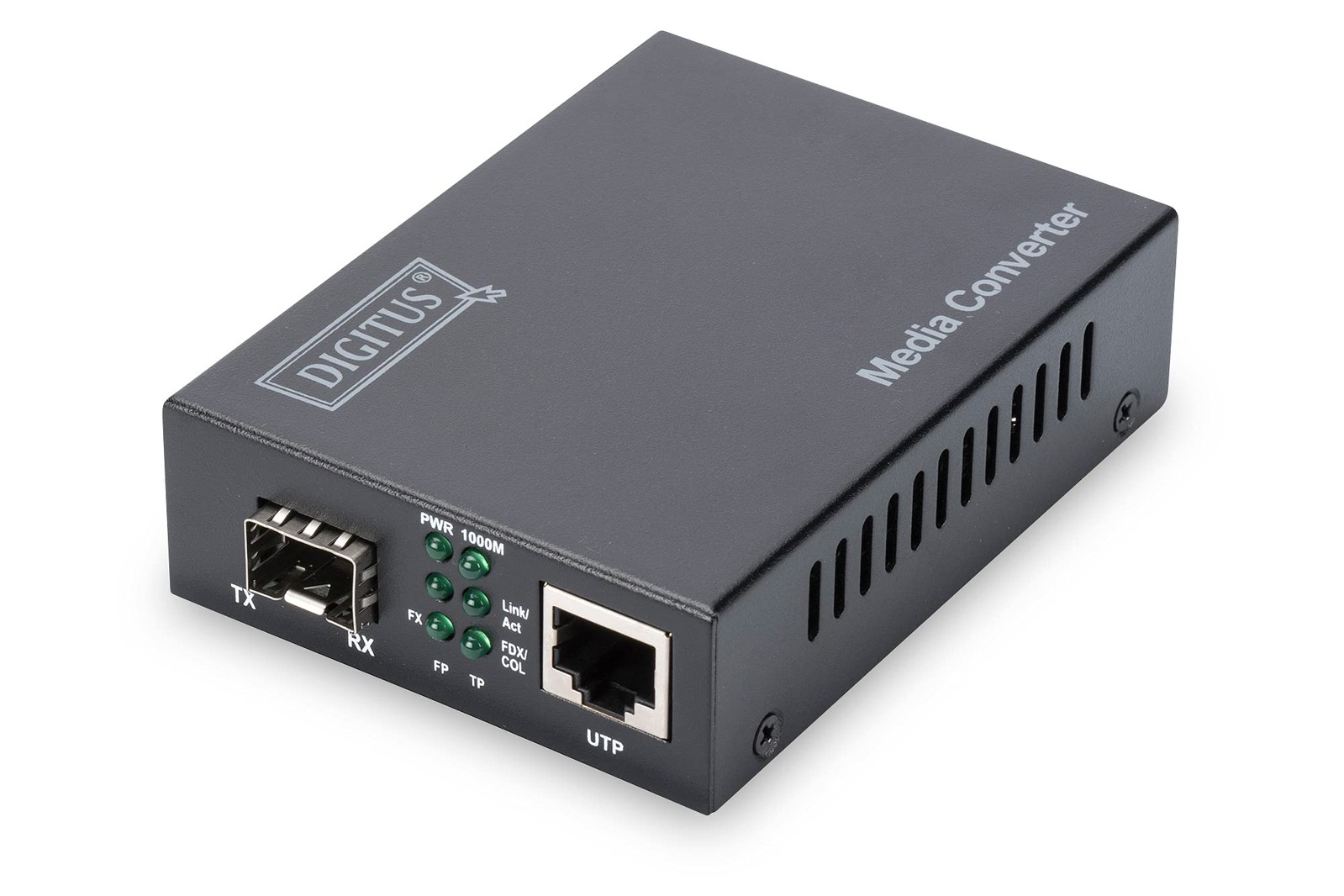 ЦИФРОВОЙ медиаконвертер - Порт SFP - Гигабитный Ethernet - RJ45 / SFP - 10/100/1000Bas