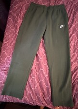 Nike Mens Green  Sweatpants L Regular Drawstr...