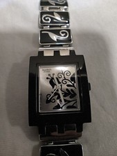 Swatch Edelstahl Damenuhr retro 