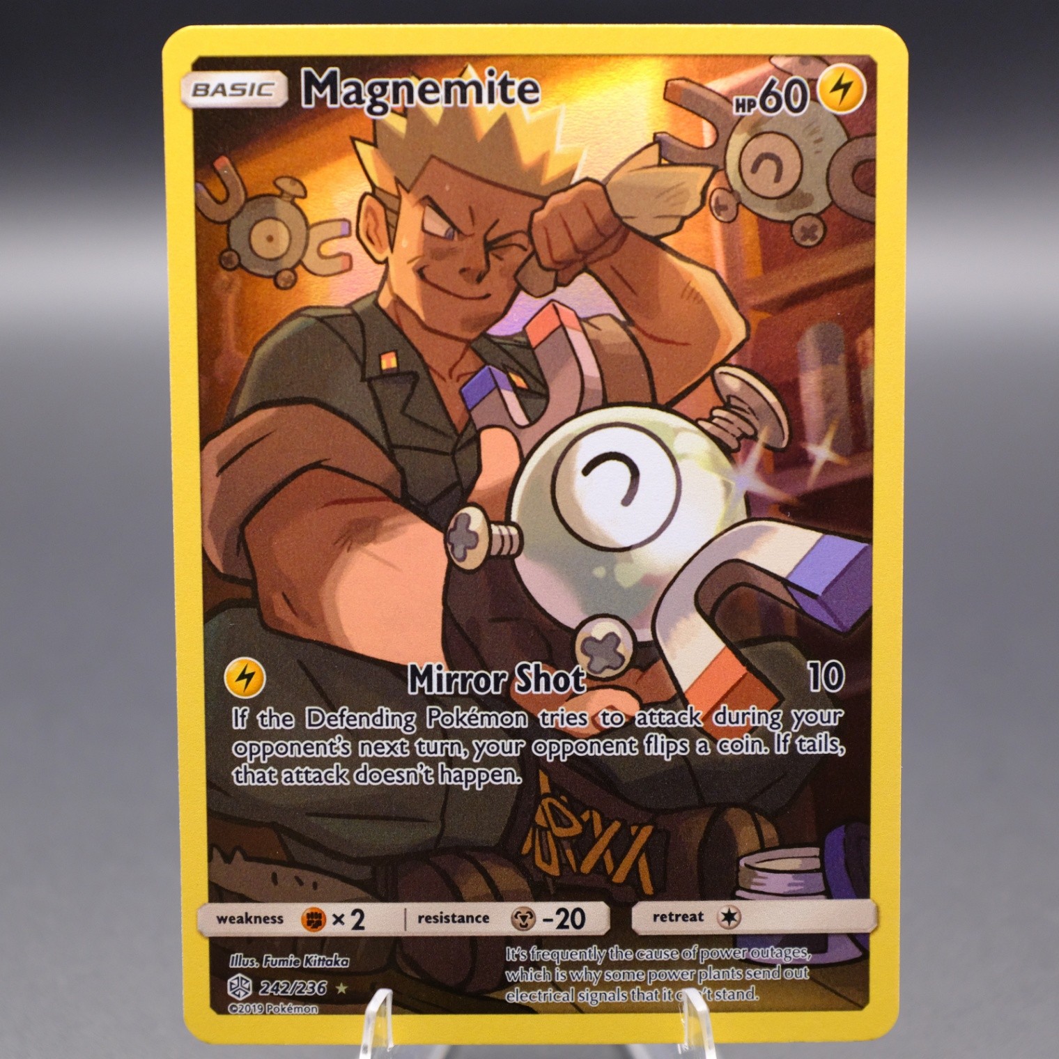 Magnemite (Secret) 242/236 Secret Rare SM - Cosmic Eclipse Pokemon TCG NM