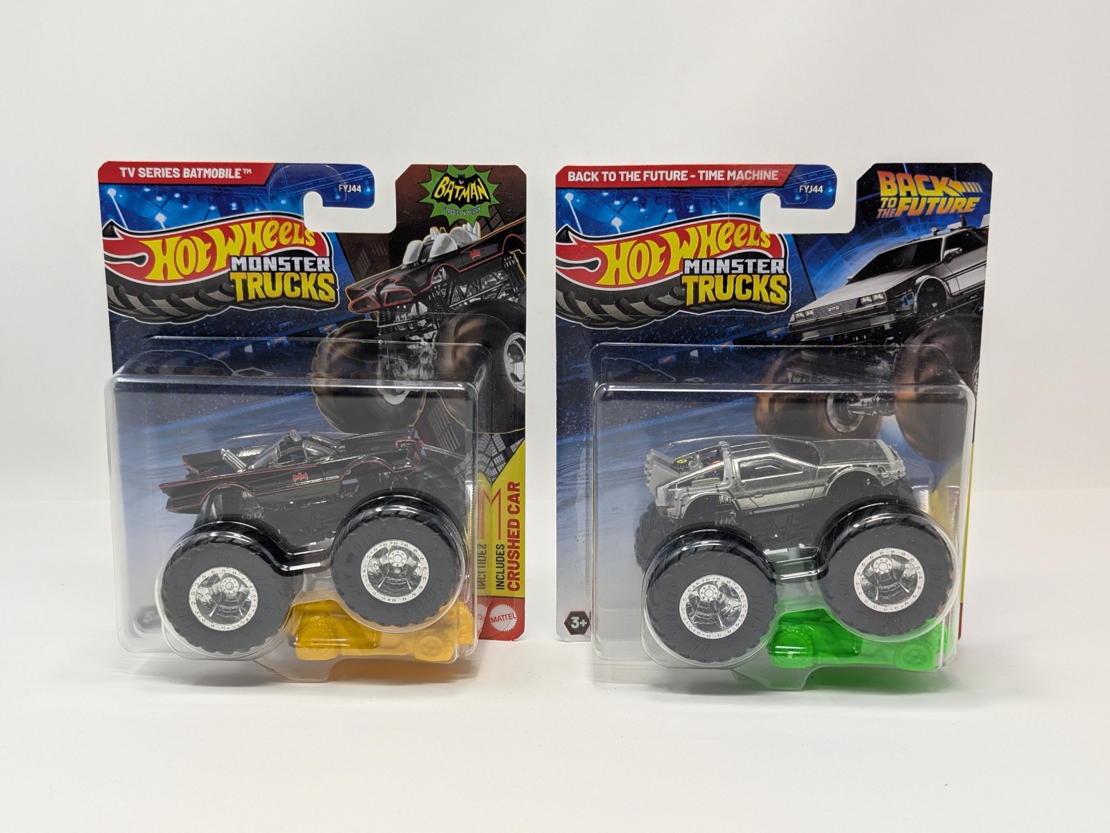 Hot Wheels Monster Trucks 1/64 Batman Classic TV Series & Back To The Future Lot