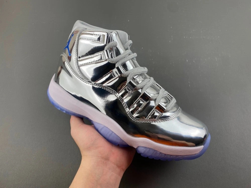 Air Jordan 11 Retro PE Men's Basketball Sneakers Chrome Metallic