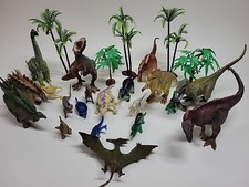 Dinosaur Lot of 20 Dinosaur Assortment and 5 Trees.
