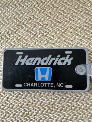 #ad Vintage Keychain Hendrick Honda North Carolina $17.00