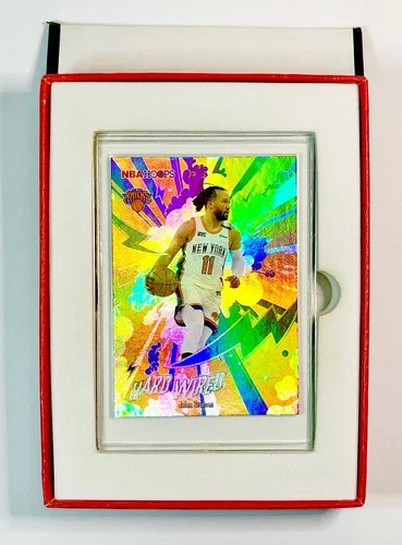 2026 Topps NBA Hoops Hard Wired Jalen Brunson ORANGE REFRACTOR FOIL SP - Knicks