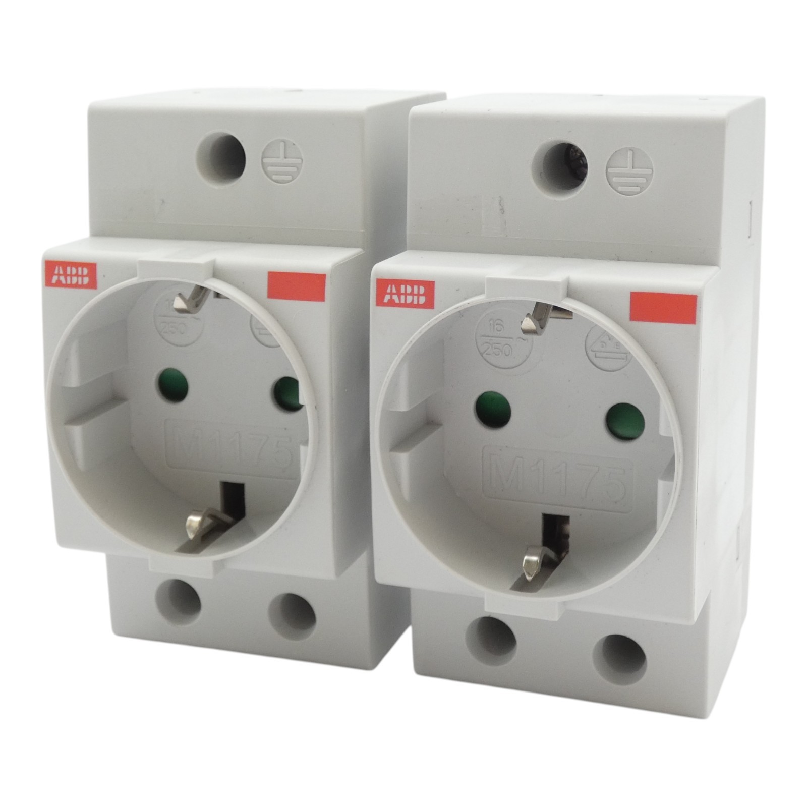2x ABB M1175 50/60Hz 250V 16A Schuko Socket Safety -Unused-