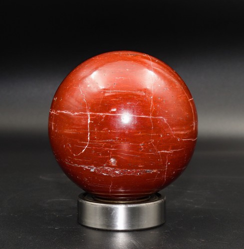 85MM Red Jasper Sphere Chakra Balancing Energy Crystal Healing Gemstone Ball - Picture 9 of 10