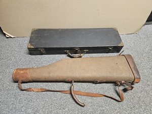 Vintage 1907 Leg 'O Mutton Breakdown Shotgun Case & Cleaning Case 