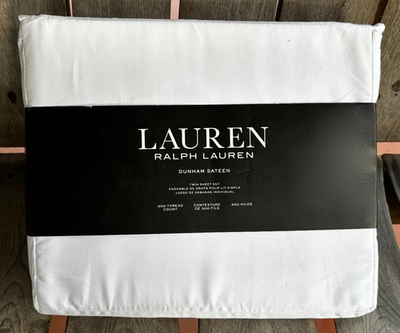NEW Ralph Lauren Dunham Sateen 300 TC Twin Size Sheet Set | eBay