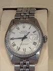 Vintage Rolex Datejust 80s Ref 16030 Automatic White Buckley Dial 36mm Case.