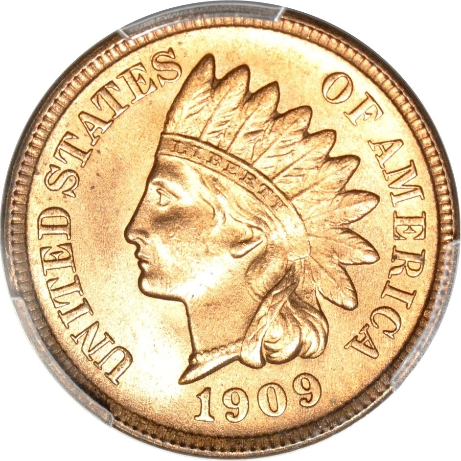 1909-S 1C Indian Cent PCGS MS66RD (PHOTO SEAL)