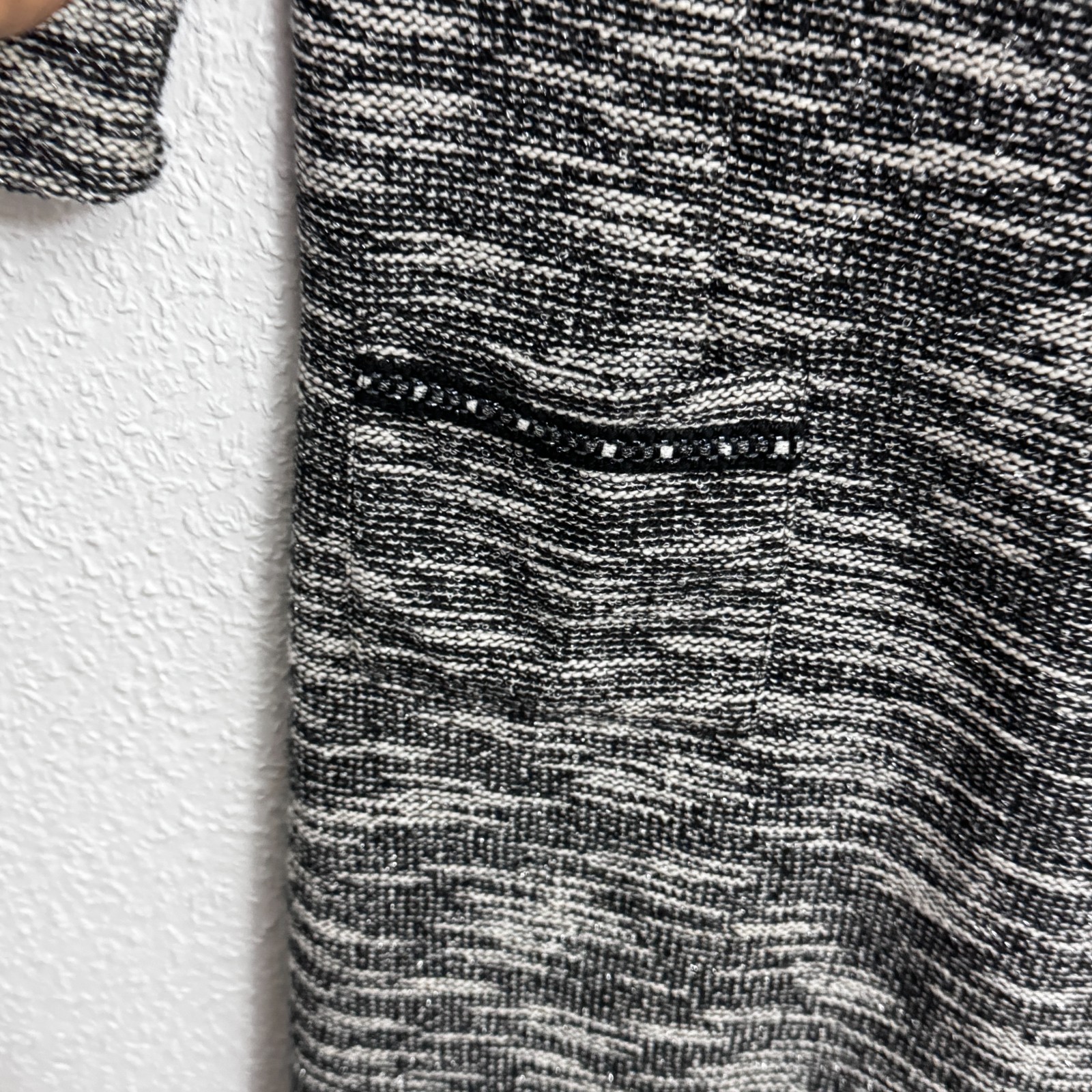 Tom Tailor Women’s Textured Tweed Style Mini Dress - Black & White - Size 38 image 8