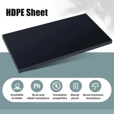 2 Pcs 3/4" Thick HDPE Plastic Sheets Thick Hard HDPE Sheet Polyethylene Sheet
