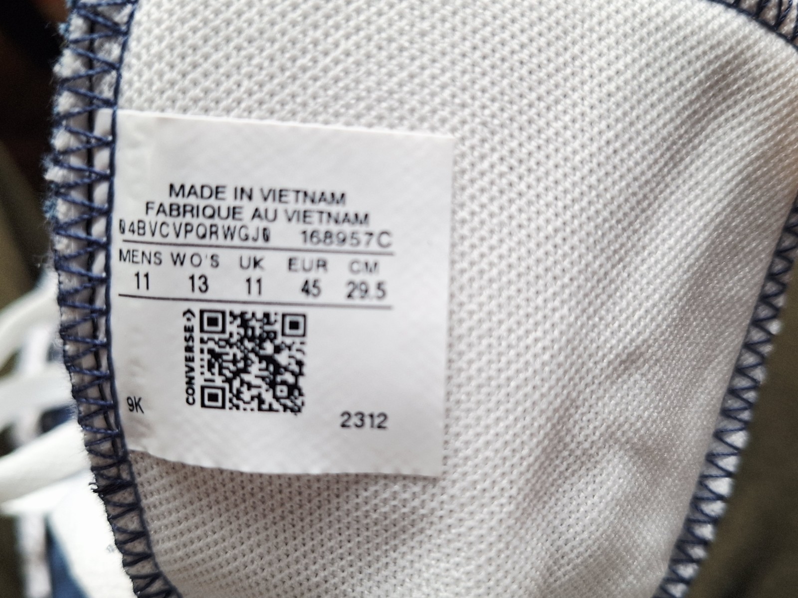 Men Size 11 Converse All Star Hi Blue White Iridescent Eyelet Logo Custom Color thumbnail 11