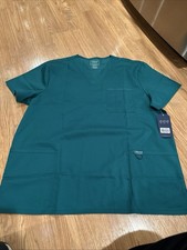 Scrubs Cherokee Workwear Revolution Men V Neck Top WW670 HUN Hunter Green