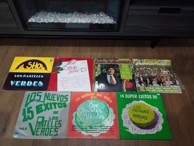 LOT 7 LP'S VINYL LOS PASTELES VERDES.- GOOD, VERY GOOD & EXCELLENT CONDITION