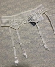 La Perla Spring in New York XS Lace Garter Belt Ivory