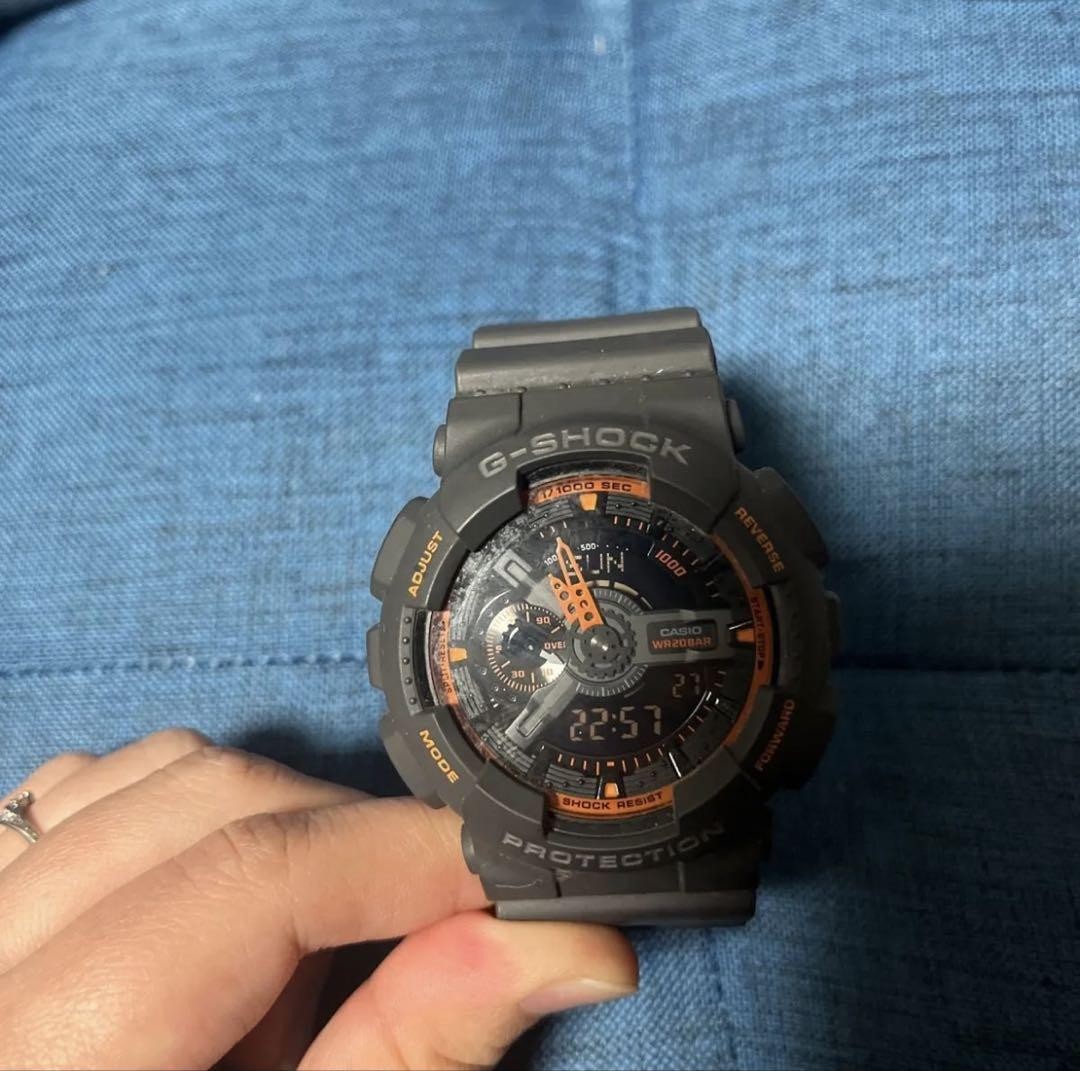 G-Shock Digital Watch Black/Orange | eBay