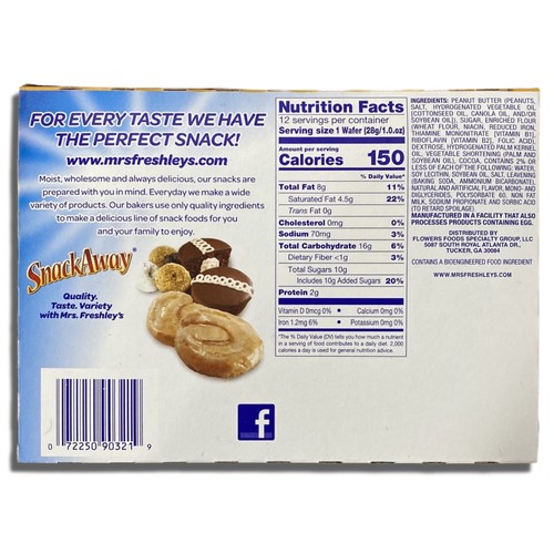 Mrs. Freshley's Mrs. Freshley's Buddy Bars Peanut Butter Chocolate Wafers | 36 T - Picture 3 of 5