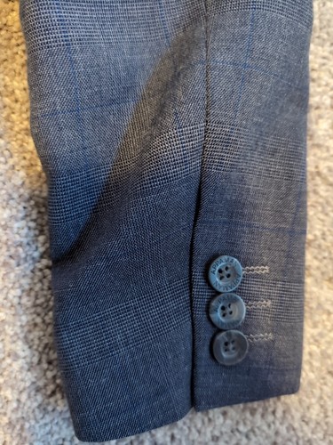 APPAMAN Fine Tailoring Suit Coat Jacket Grey/Blue 6 Kids Formal - Picture 10 of 16