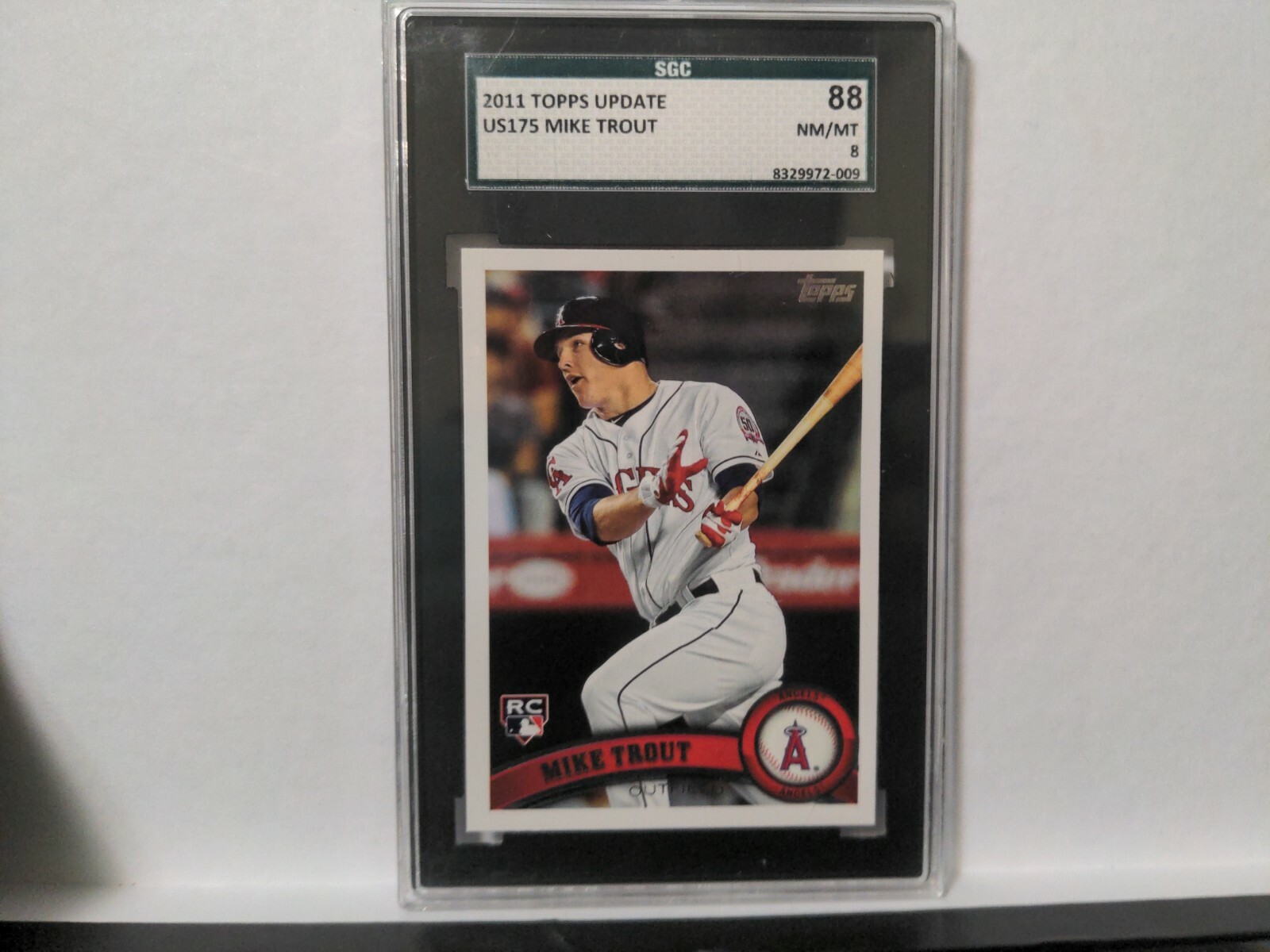2011 Topps Update Rookie Card #US175 Mike Trout RC SGC 8 NM-MT slabbed graded