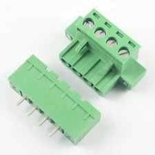1Pcs 5.08mm 4 Pin Straight Terminal Block Pluggable Connector Securing Screw