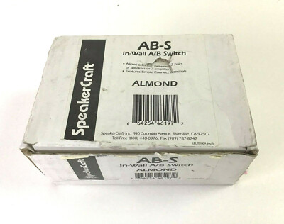 SpeakerCraft AB-S In-Wall A/B Switch (Almond)