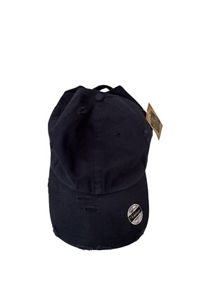 Adjustable Navy Blue Distressed Hat by KB Ethos New with Tags