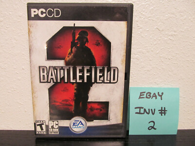 Battlefield 2  EA ( PC Game CD-ROM, 2005 ) Disc 2&3 Only With Manual ( INV # 2 )