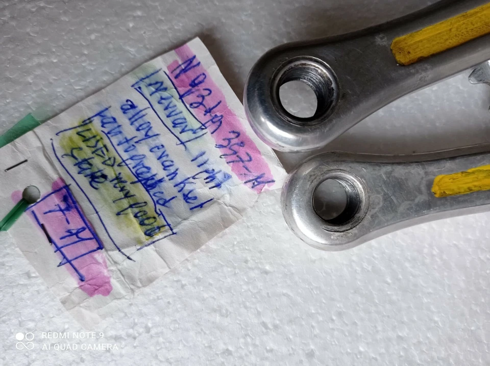 JUEGO DE BIELAS NERVAR ALEACIÓN LIGERA PANTOGRAFIADAS AQUILA (águila) GUARNITURA BICI CORSA Foto 2 de 4